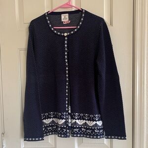 Appleseed's Navy and White Women's Cardigan